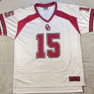 Colosseum Oklahoma Sooners #15 Stitched College Football Jersey Size XL